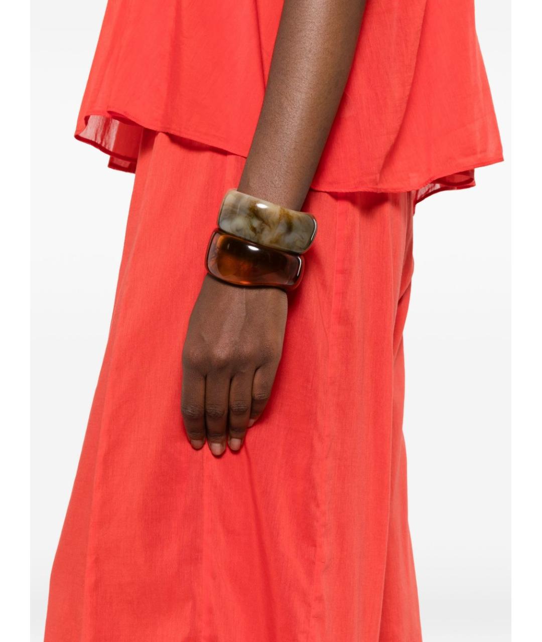 FORTE FORTE Красные прямые брюки, фото 3