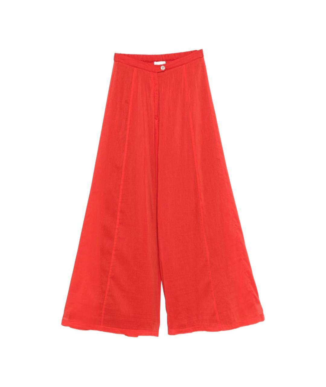 FORTE FORTE Красные прямые брюки, фото 1