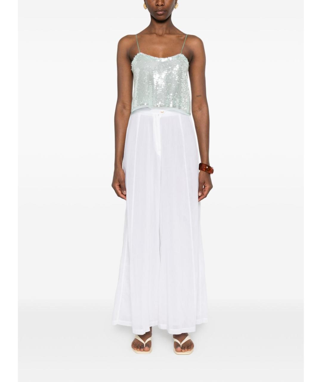 FORTE FORTE Голубая полиэстеровая майка, фото 2