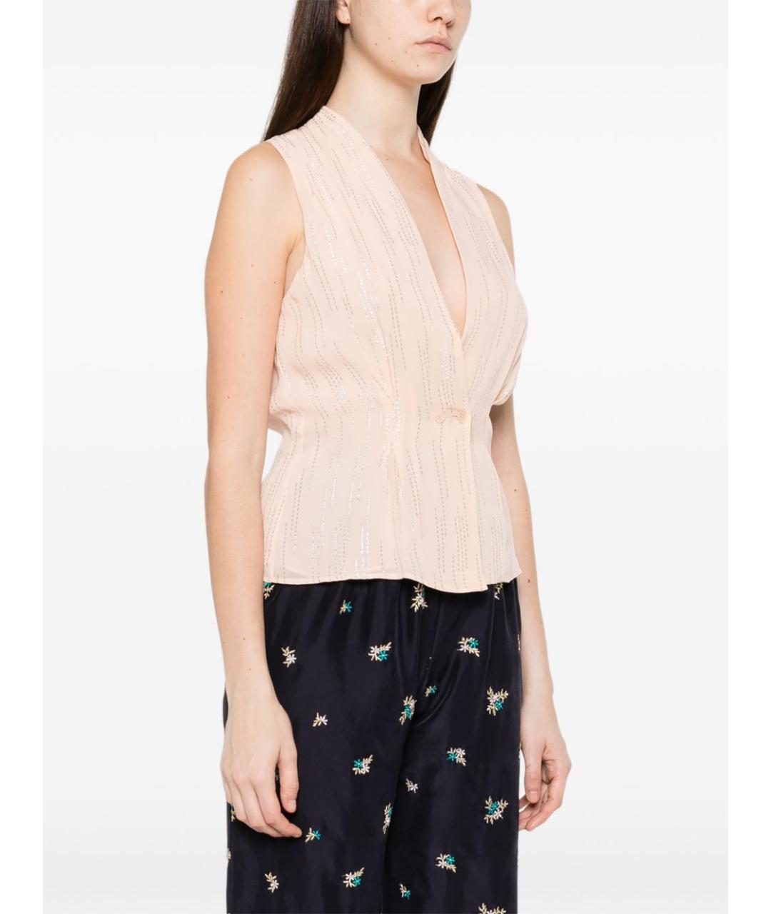 FORTE FORTE Бежевая вискозная жилетка, фото 4