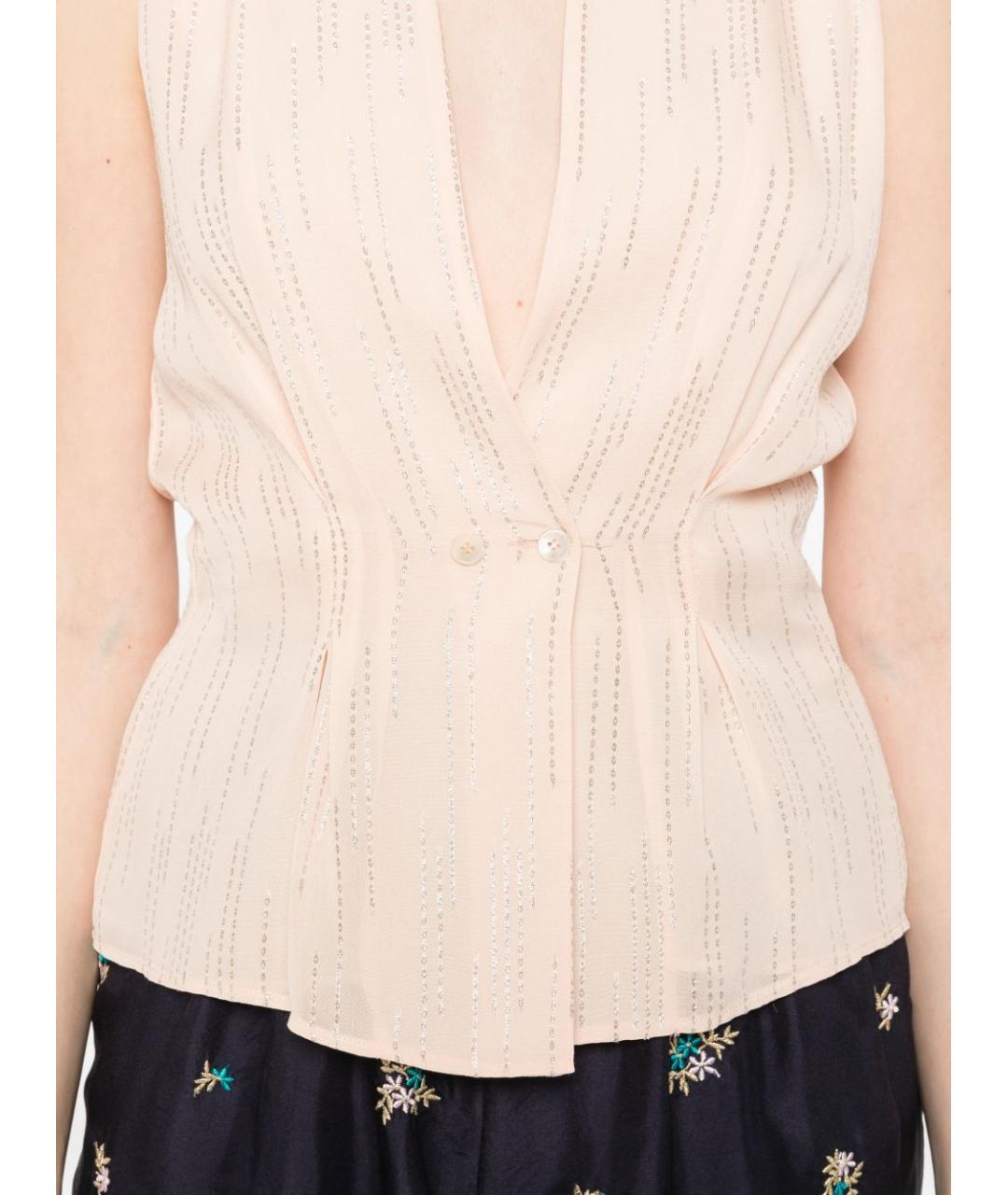 FORTE FORTE Бежевая вискозная жилетка, фото 2
