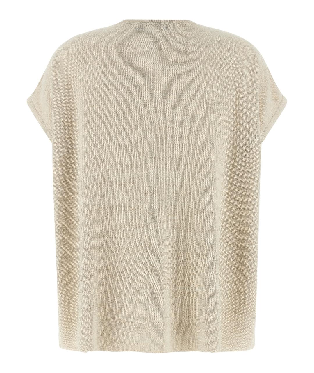 FABIANA FILIPPI Золотая хлопковая жилетка, фото 2