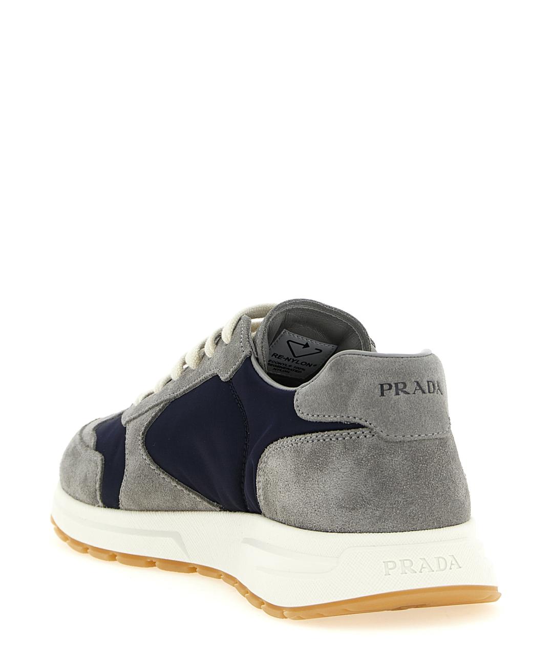 PRADA Мульти замшевые низкие кроссовки / кеды, фото 3