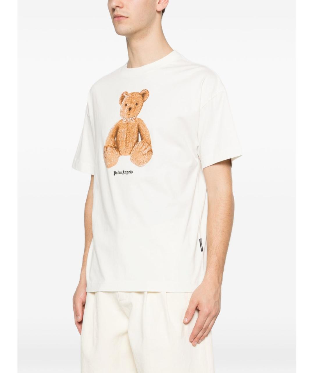 PALM ANGELS Белая хлопковая футболка, фото 4