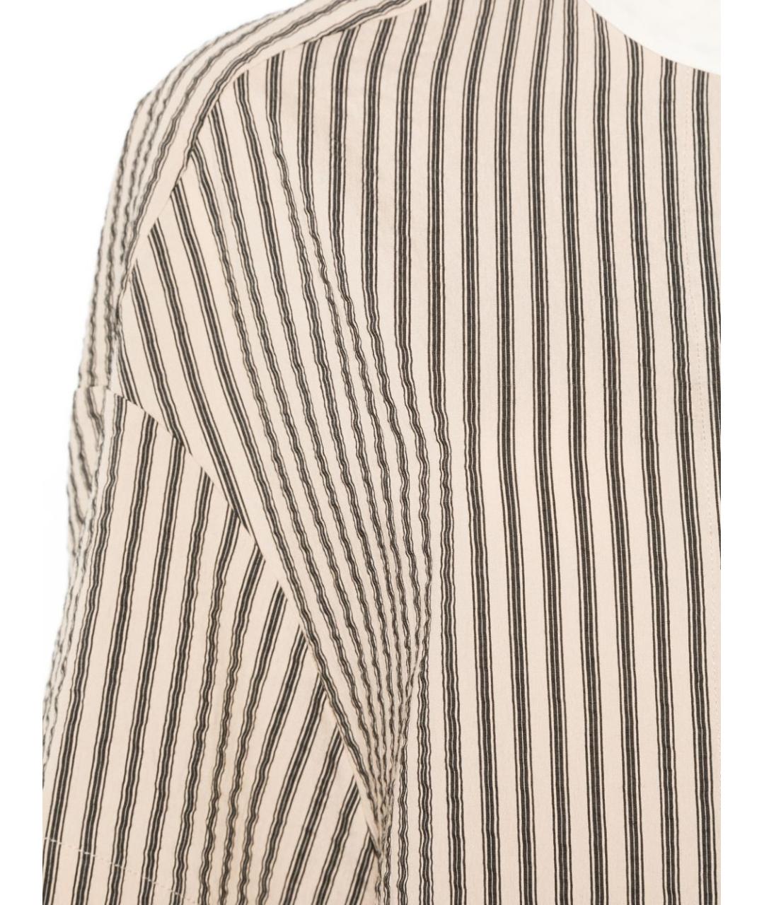 ALYSI Бежевое вискозное повседневное платье, фото 2