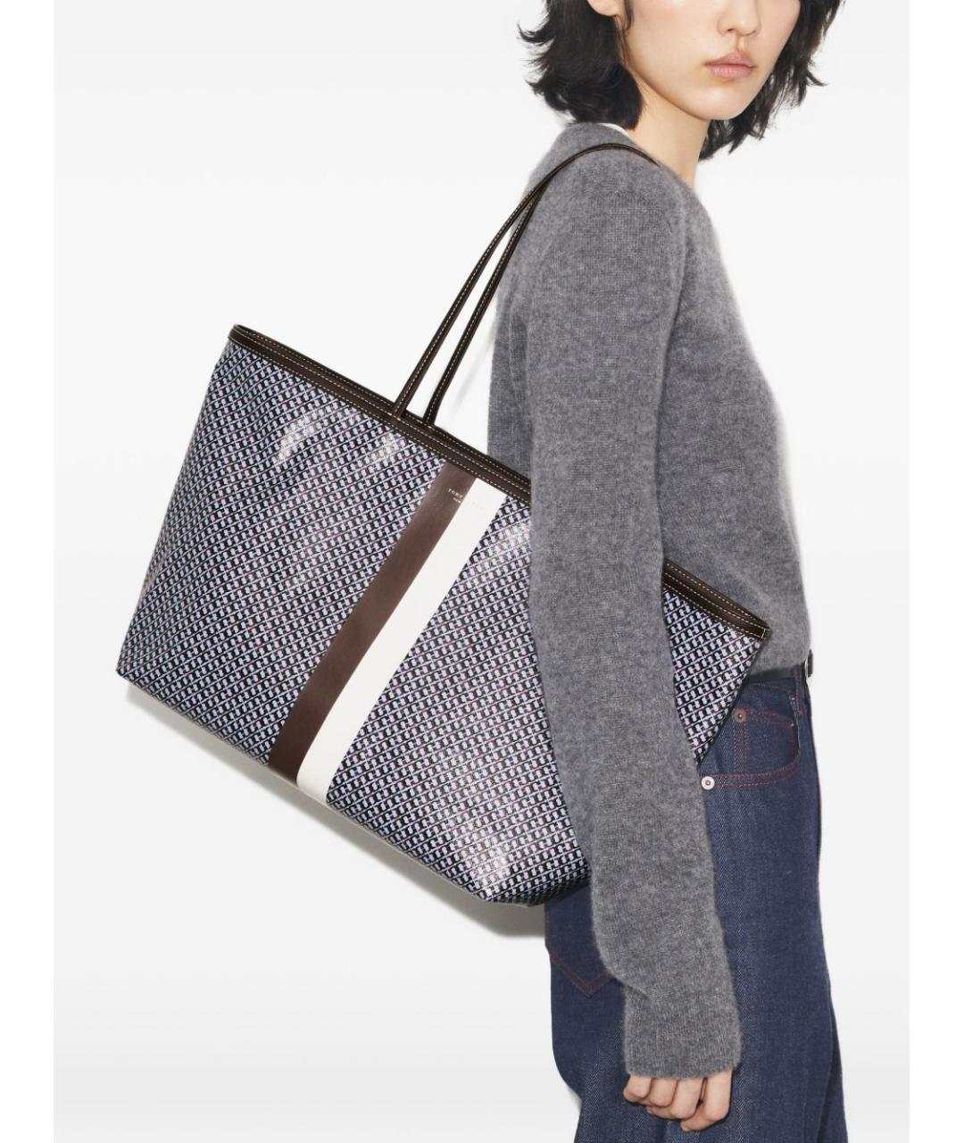 TORY BURCH Синяя сумка тоут, фото 6