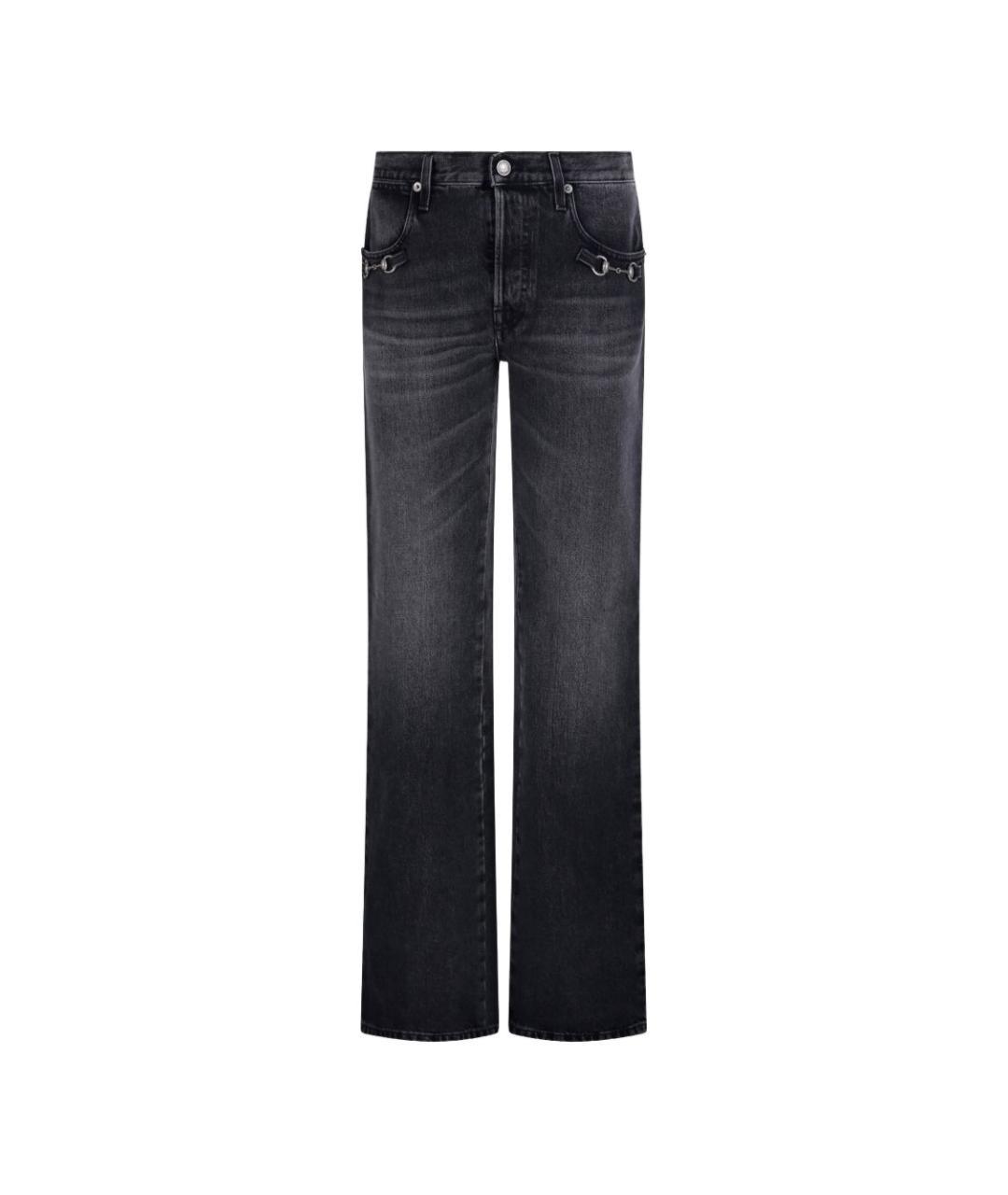 GUCCI Хлопковые прямые джинсы, фото 1