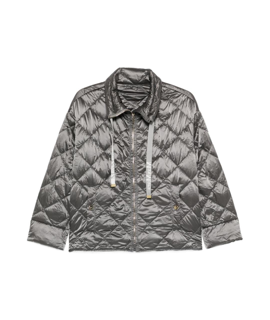 MAX MARA Серая полиамидовая куртка, фото 1