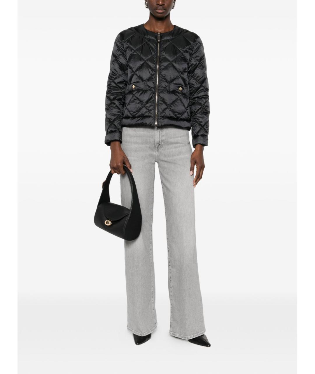 MAX MARA Черный полиамидовый пуховик, фото 3