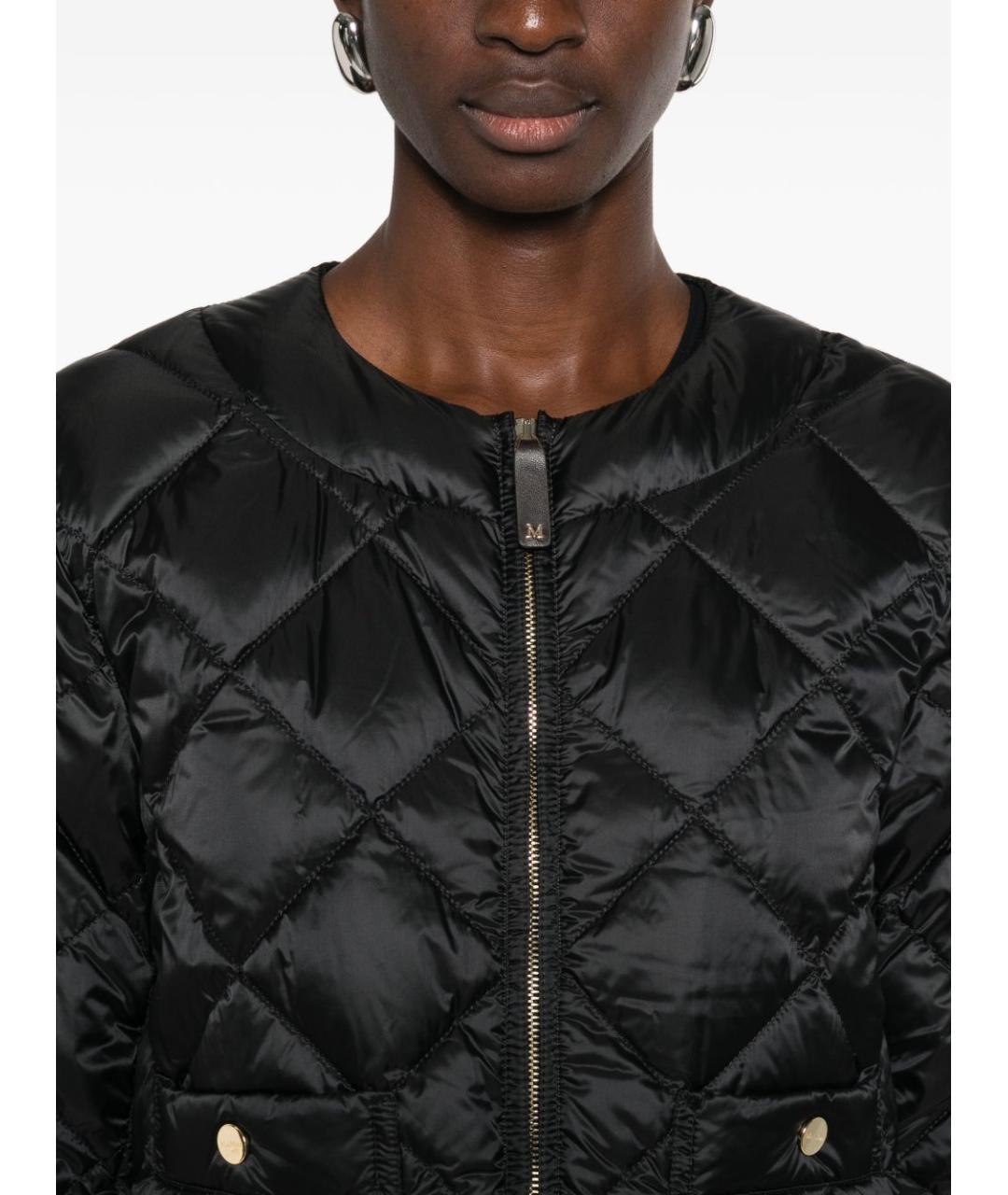 MAX MARA Черный полиамидовый пуховик, фото 2