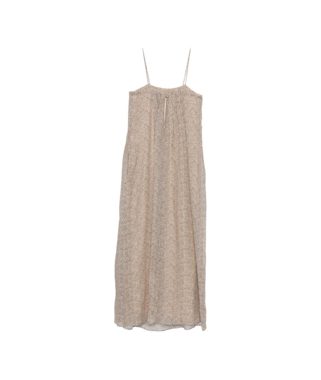 ALYSI Бежевое повседневное платье, фото 3
