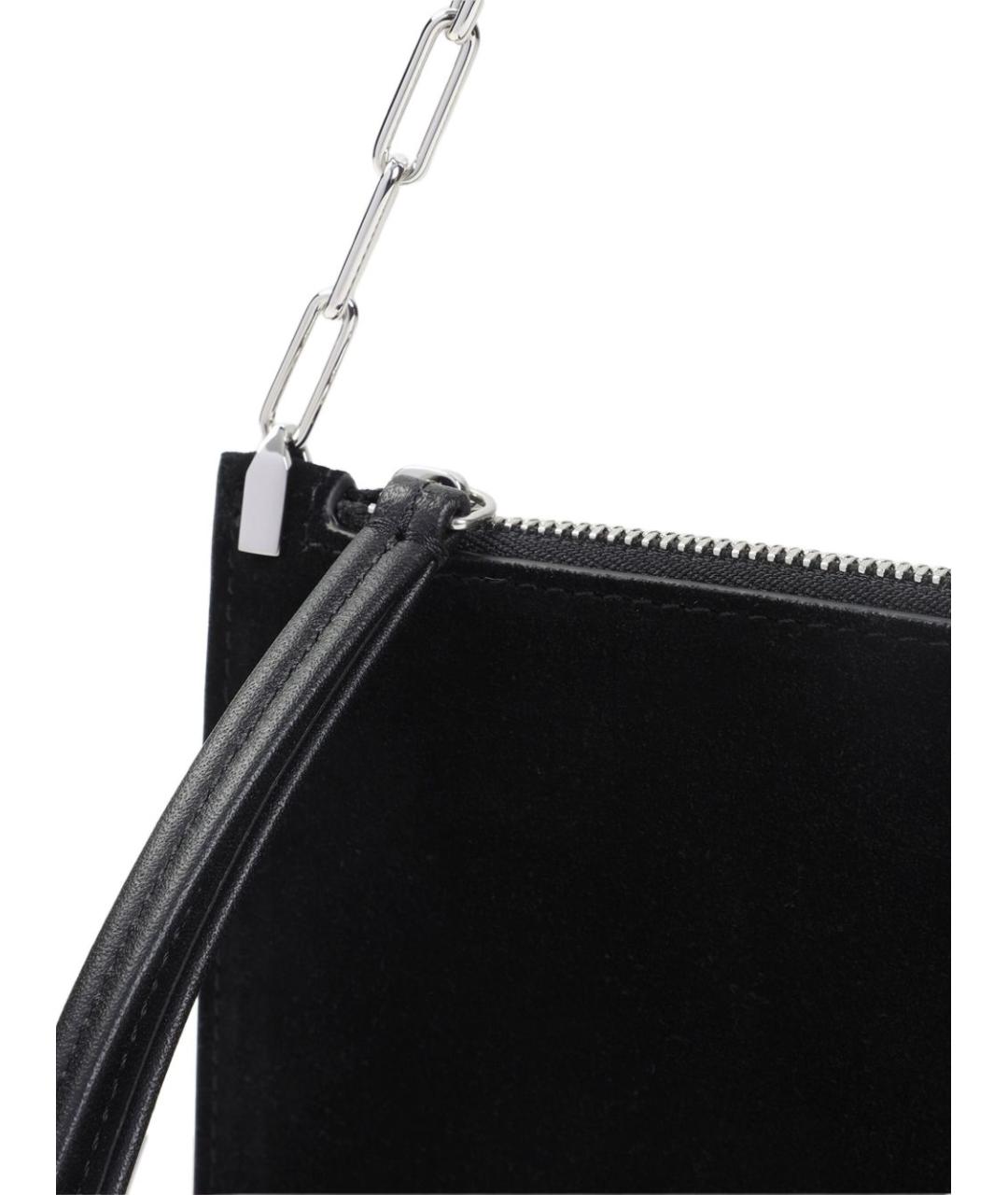 PHOEBE PHILO Черная кожаная сумка через плечо, фото 2