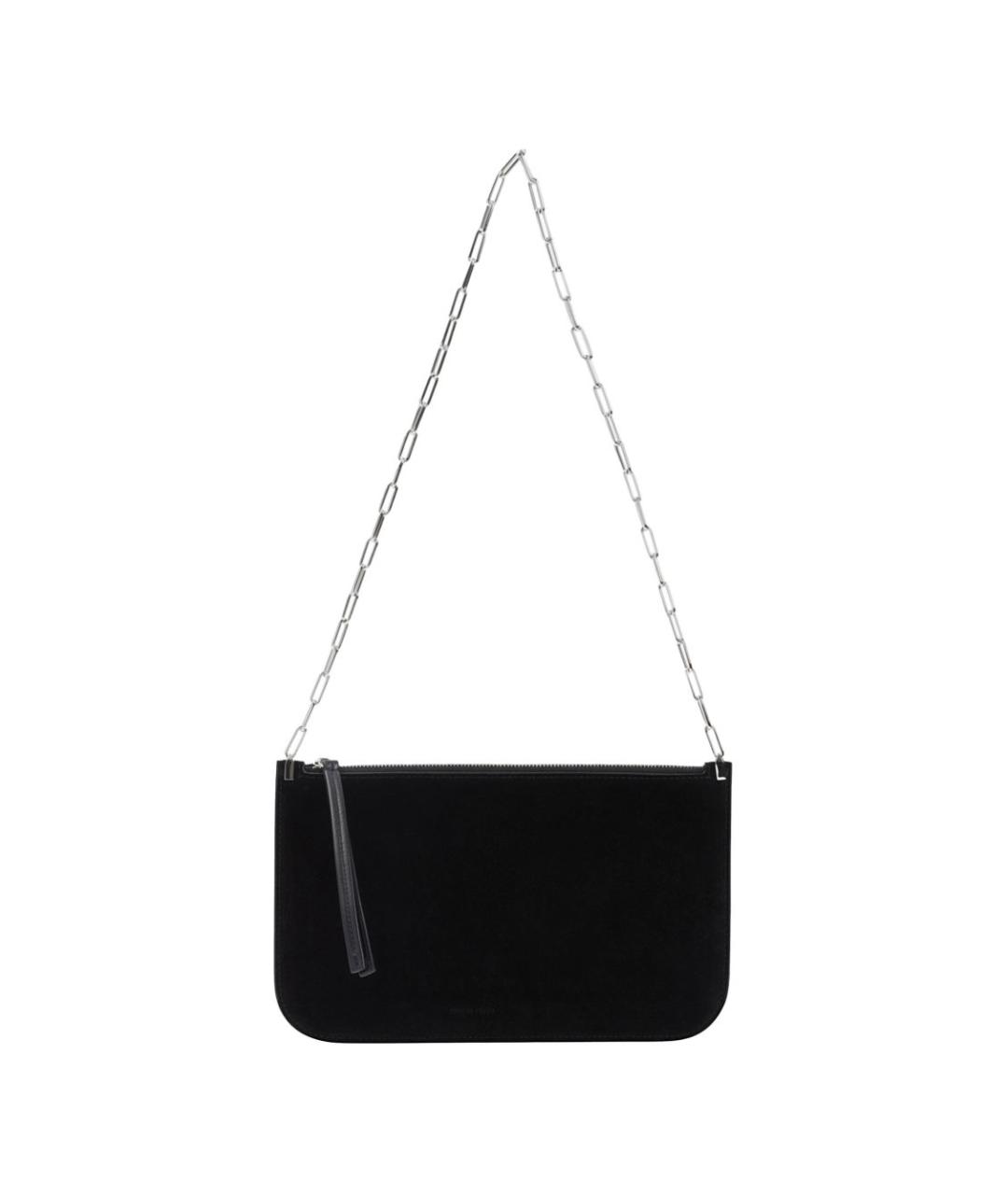 PHOEBE PHILO Черная кожаная сумка через плечо, фото 1