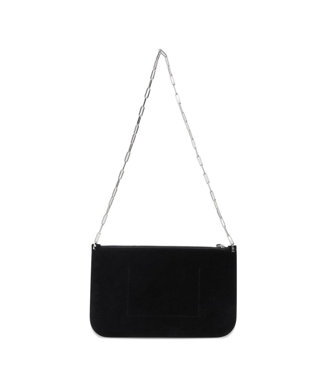 PHOEBE PHILO Черная кожаная сумка через плечо, фото 3