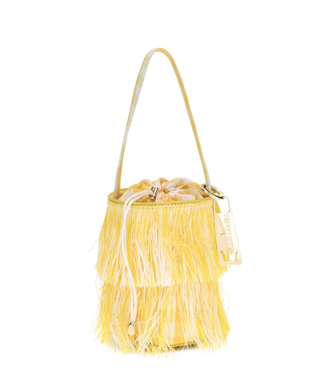 LA MILANESA Желтая сумка с короткими ручками, фото 1