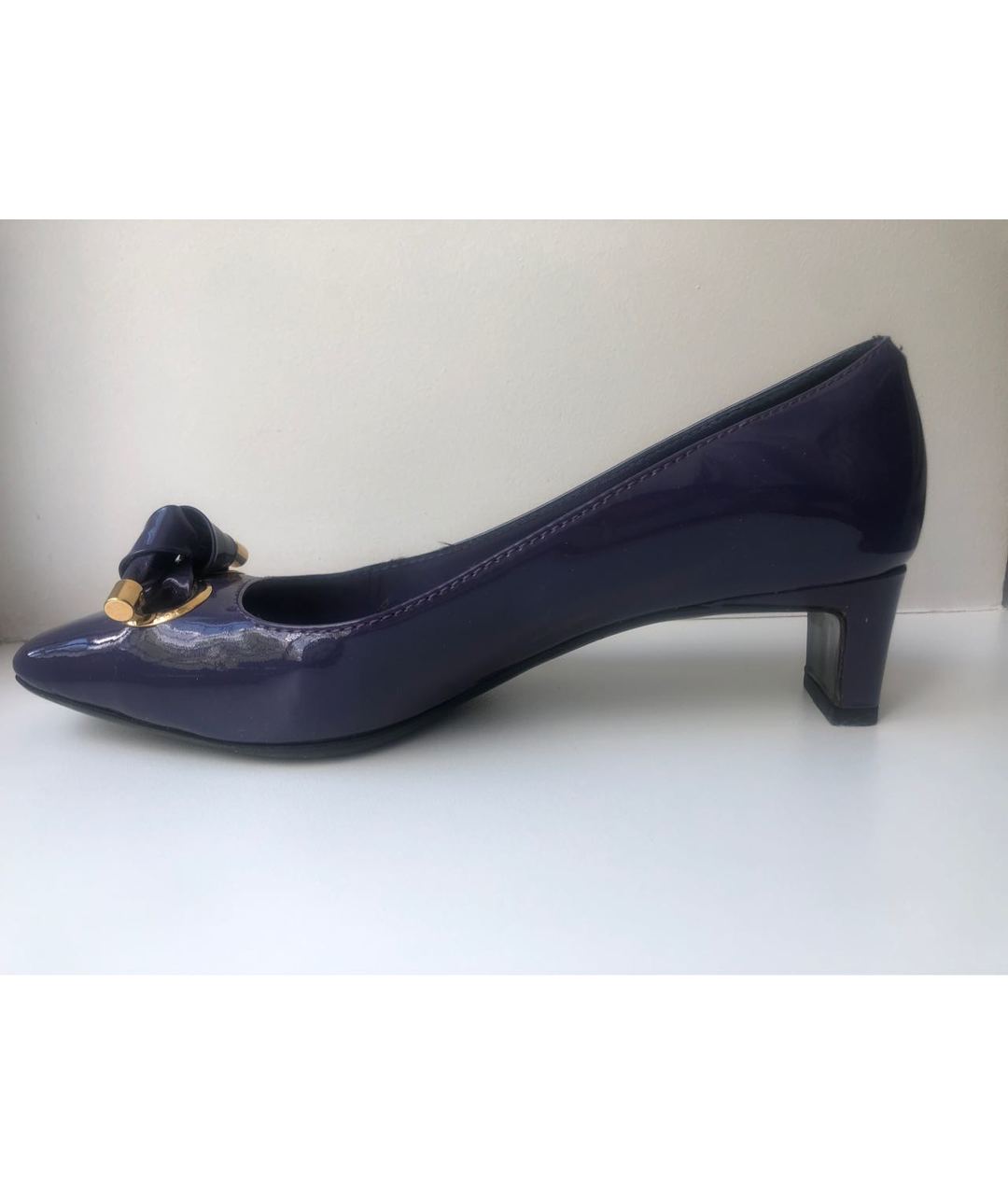 CHRISTIAN DIOR PRE-OWNED Фиолетовые туфли из лакированной кожи, фото 2