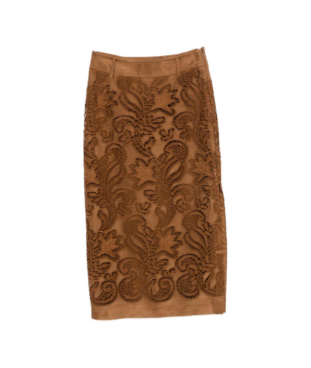 ERMANNO FIRENZE Коричневая юбка миди, фото 1