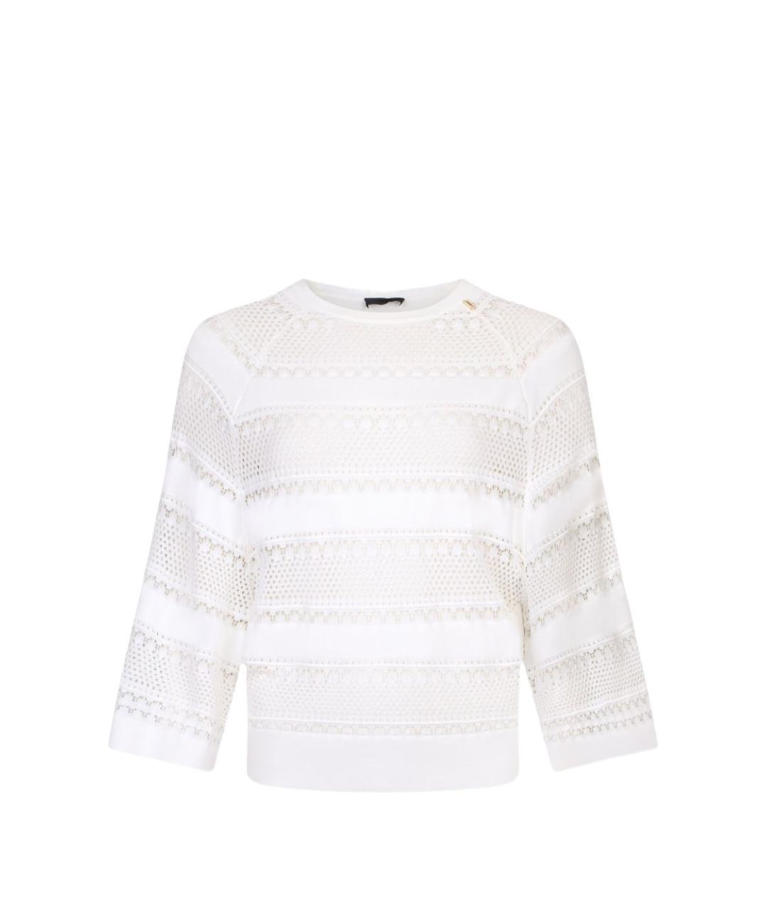 LIU JO Белый вискозный джемпер / свитер, фото 6