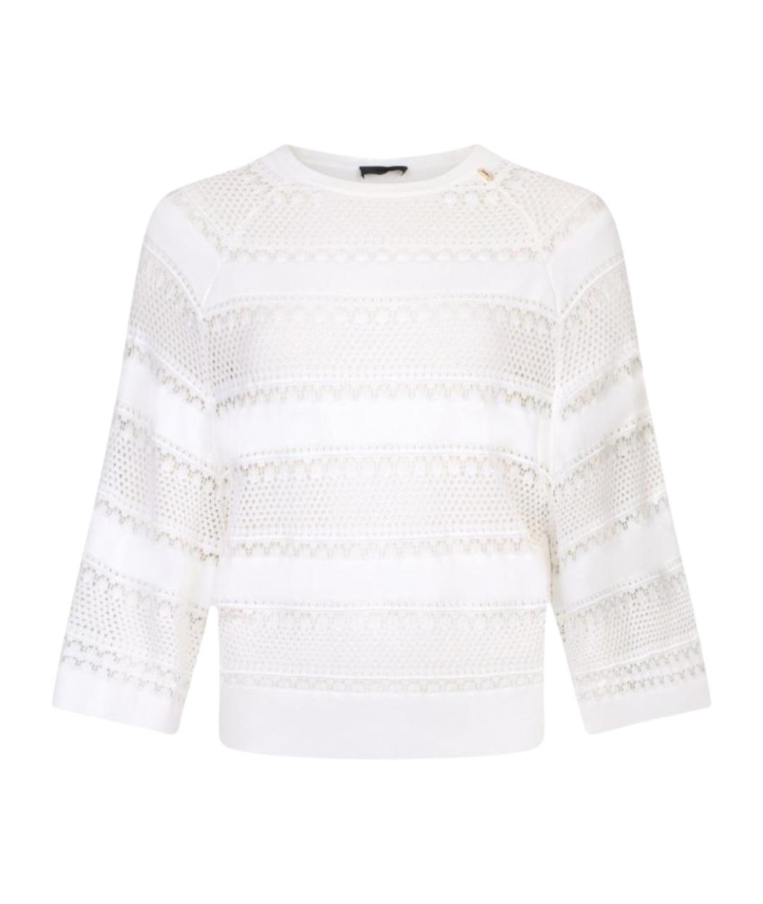 LIU JO Белый вискозный джемпер / свитер, фото 1