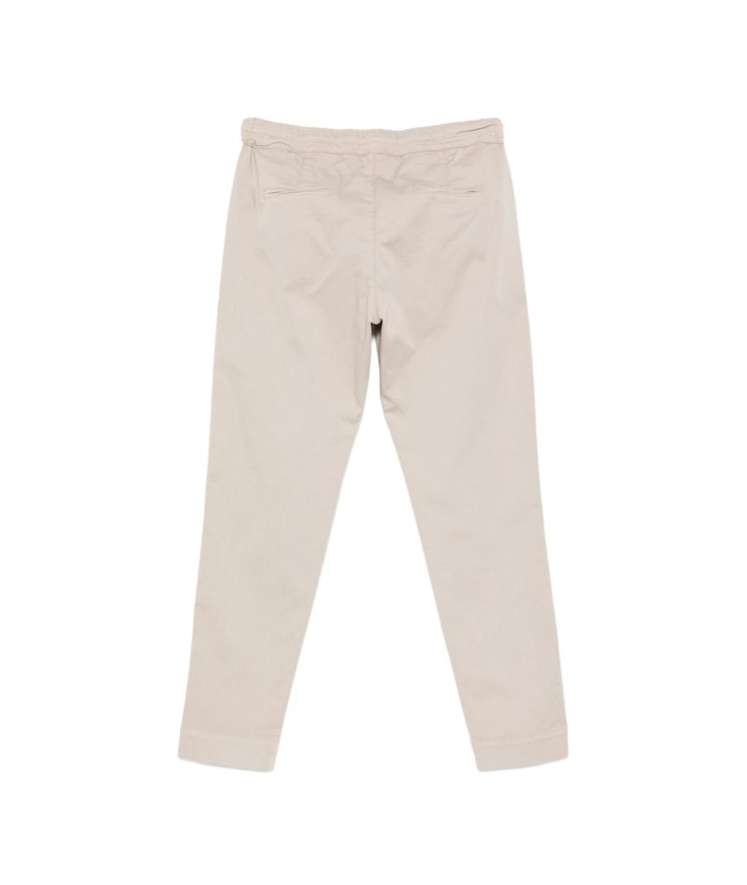 D.EXTERIOR Бежевые хлопковые прямые брюки, фото 2