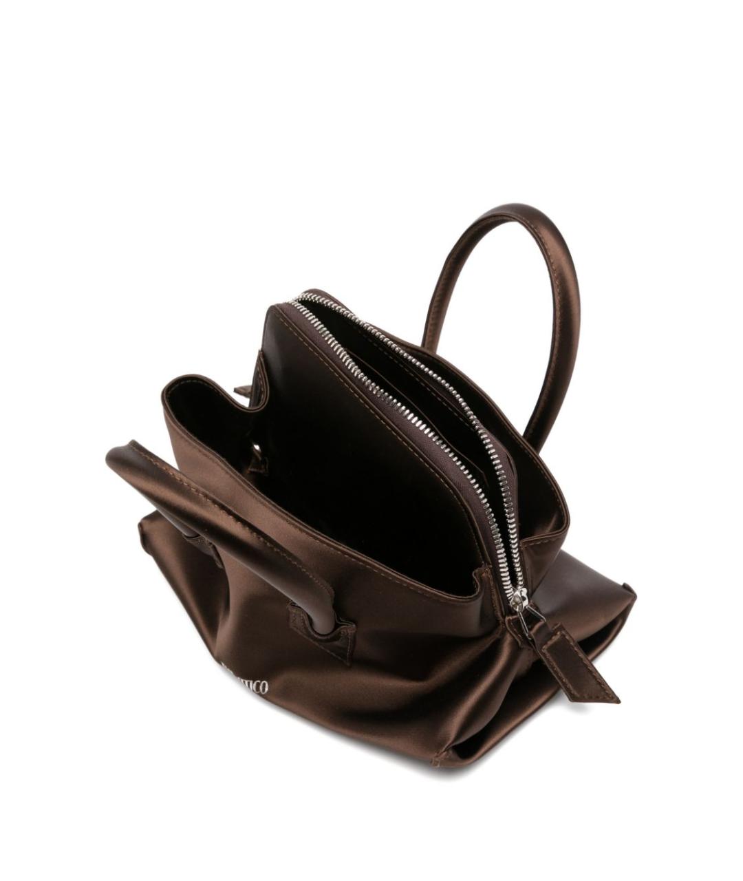 THE ATTICO Коричневая тканевая сумка тоут, фото 2