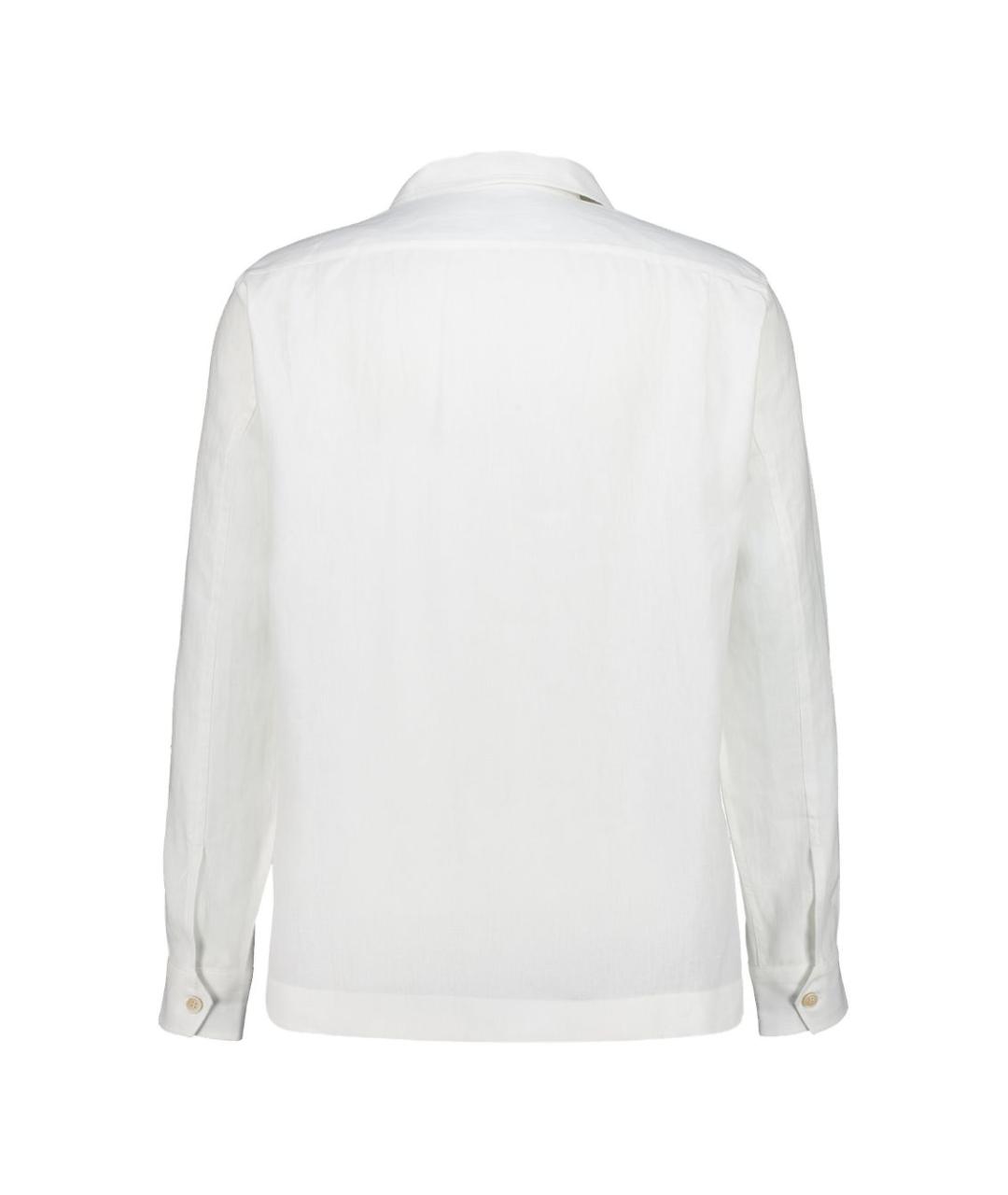 BRUNELLO CUCINELLI Белая льняная кэжуал рубашка, фото 3