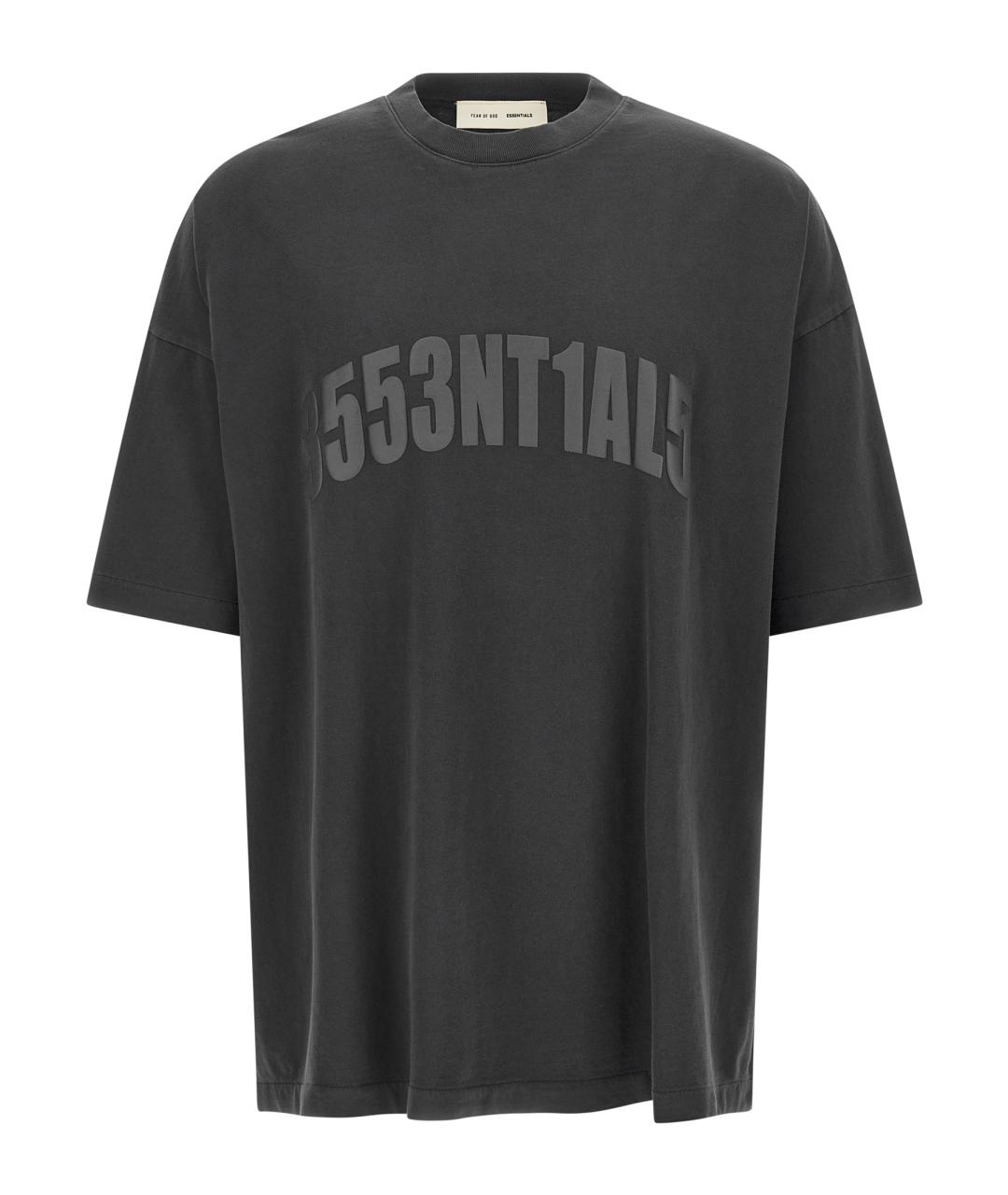 FEAR OF GOD ESSENTIALS Серая хлопковая футболка, фото 1