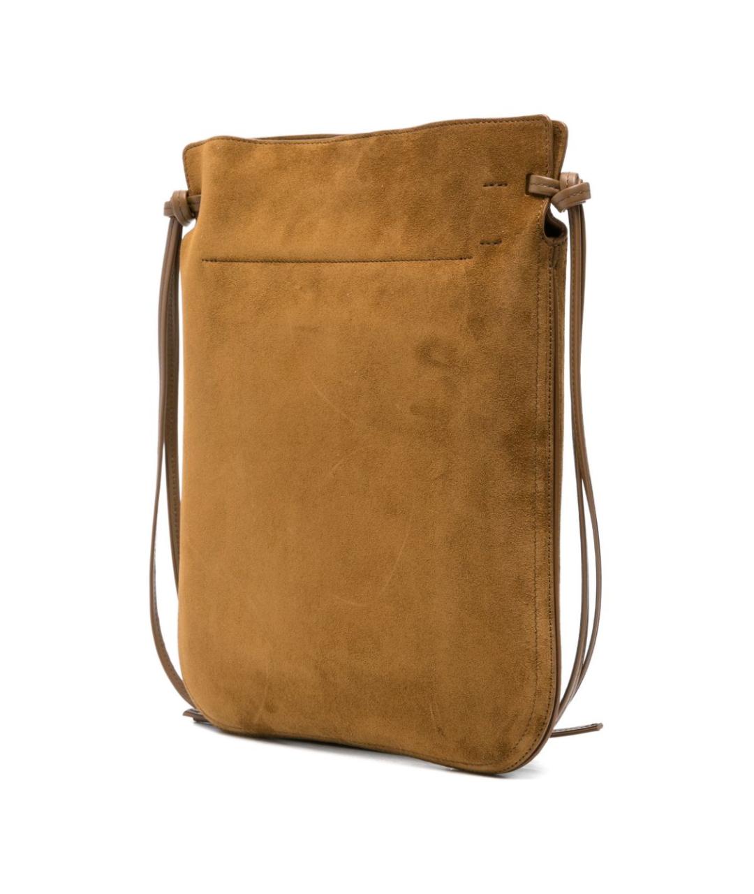 PHOEBE PHILO Коричневая кожаная сумка через плечо, фото 5