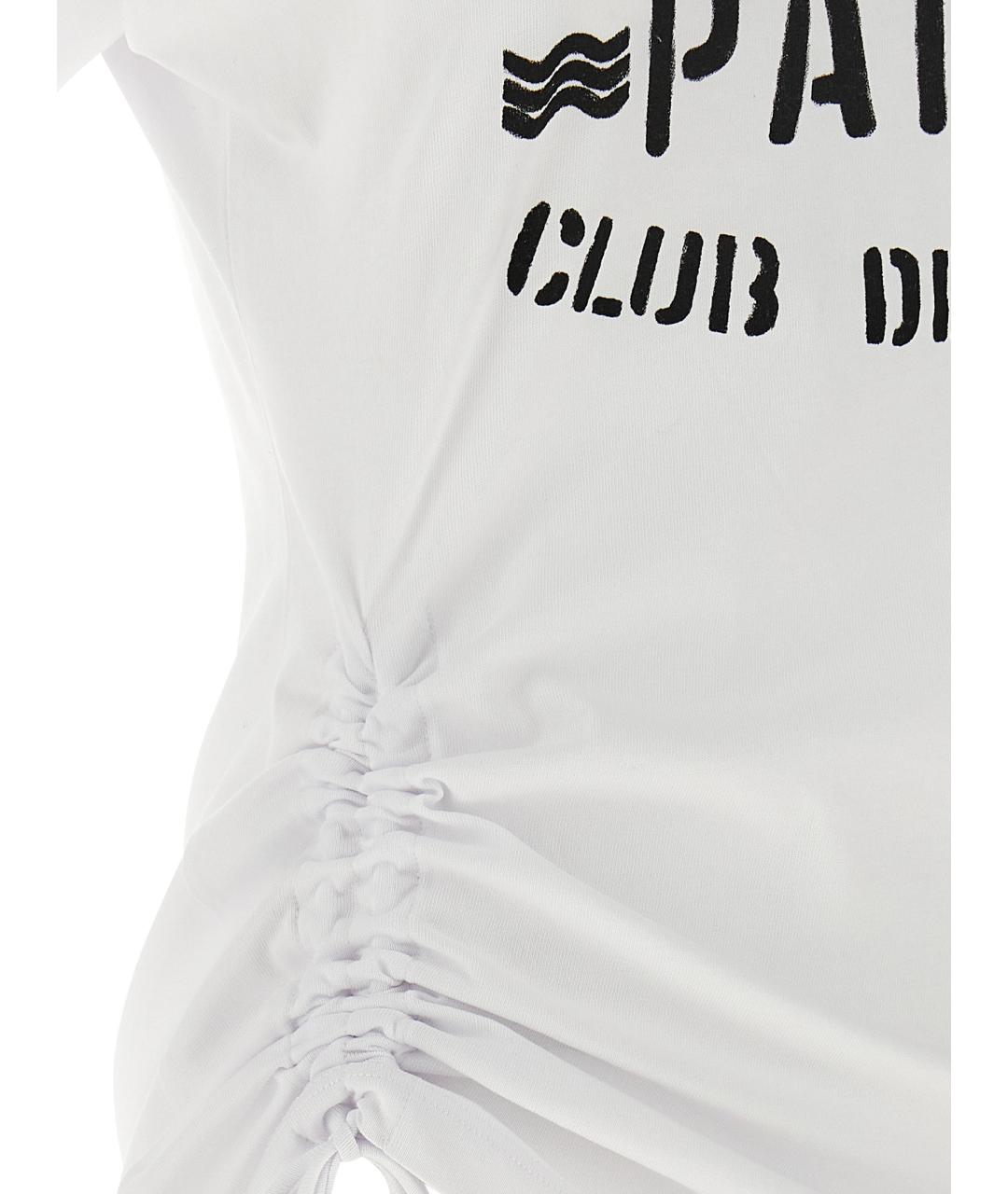 BALMAIN Белая хлопковая футболка, фото 4