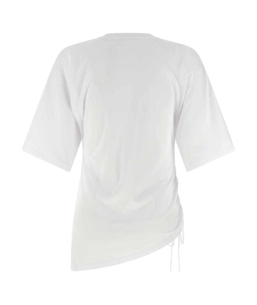 BALMAIN Белая хлопковая футболка, фото 2