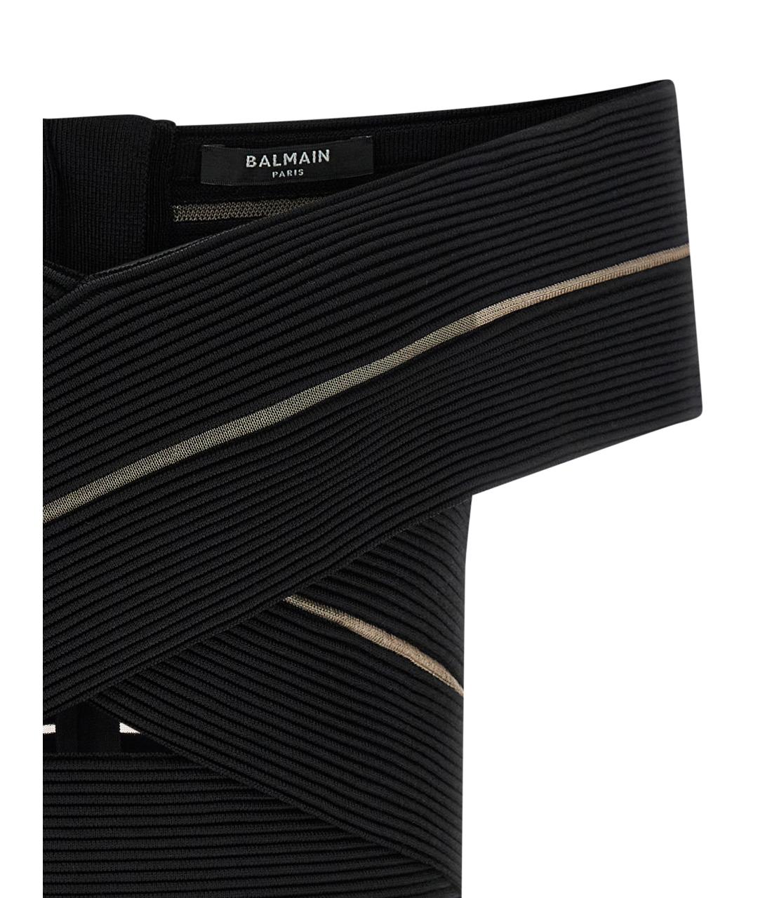 BALMAIN Черная вискозная блузы, фото 3