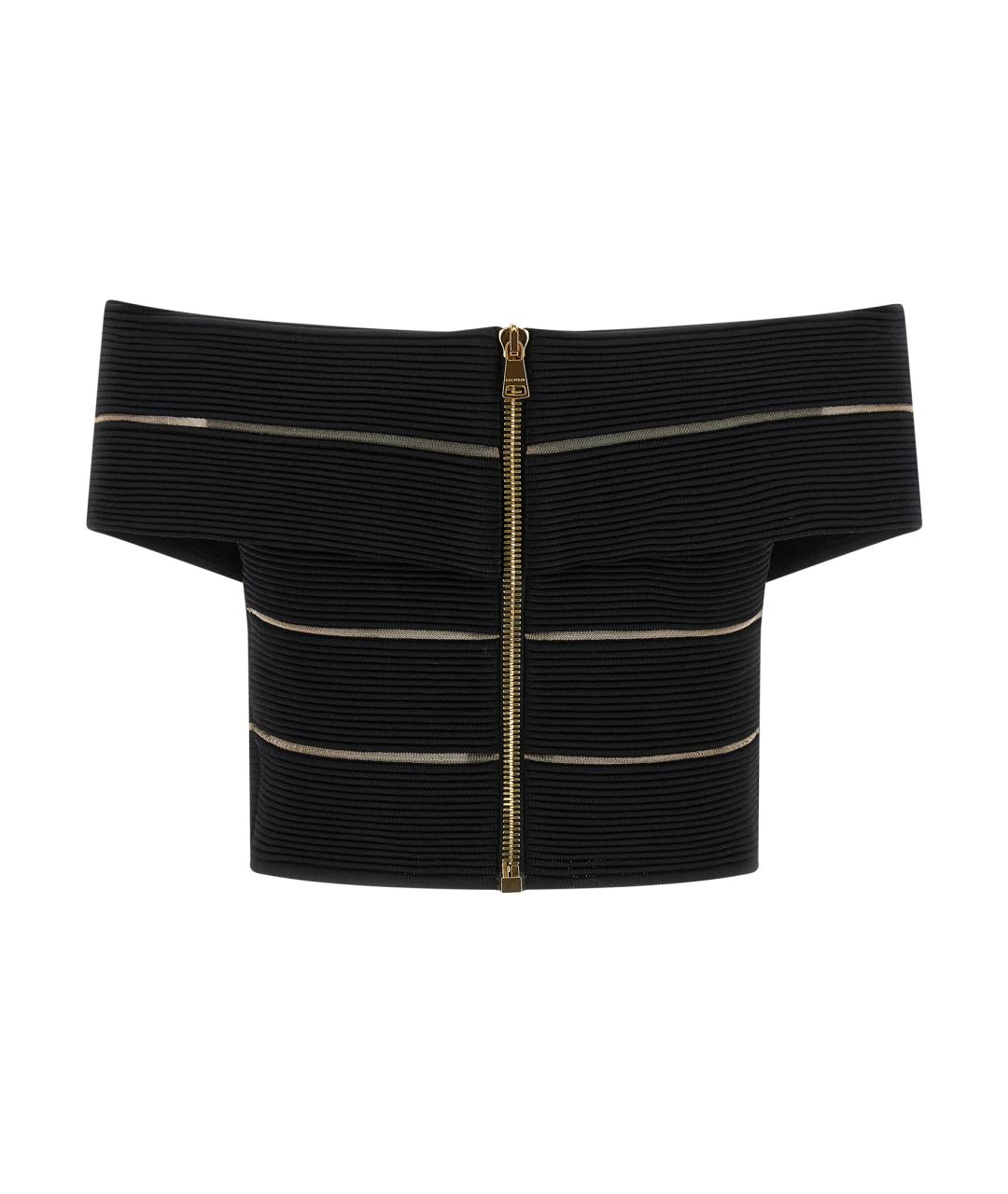 BALMAIN Черная вискозная блузы, фото 2