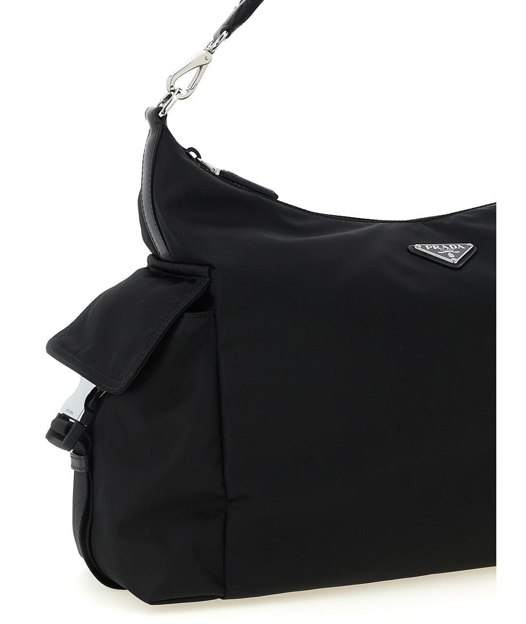 PRADA Черная синтетическая сумка на плечо, фото 3