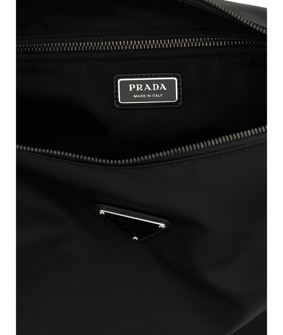 PRADA Черная синтетическая сумка на плечо, фото 4