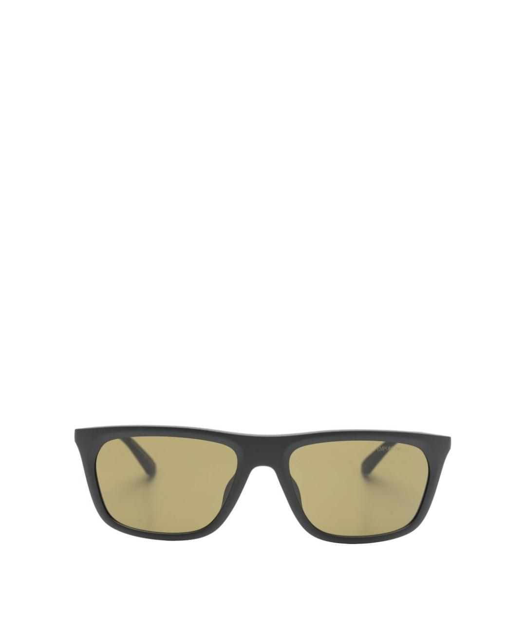 EMPORIO ARMANI Черные пластиковые солнцезащитные очки, фото 2