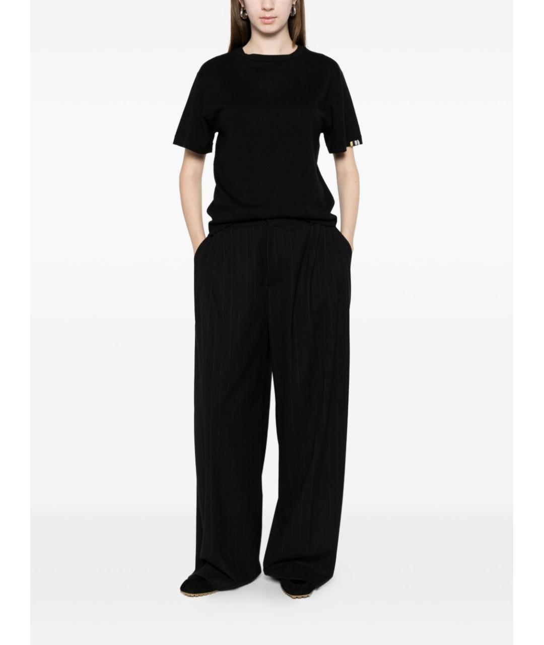 EXTREME CASHMERE Черный хлопковый джемпер / свитер, фото 3