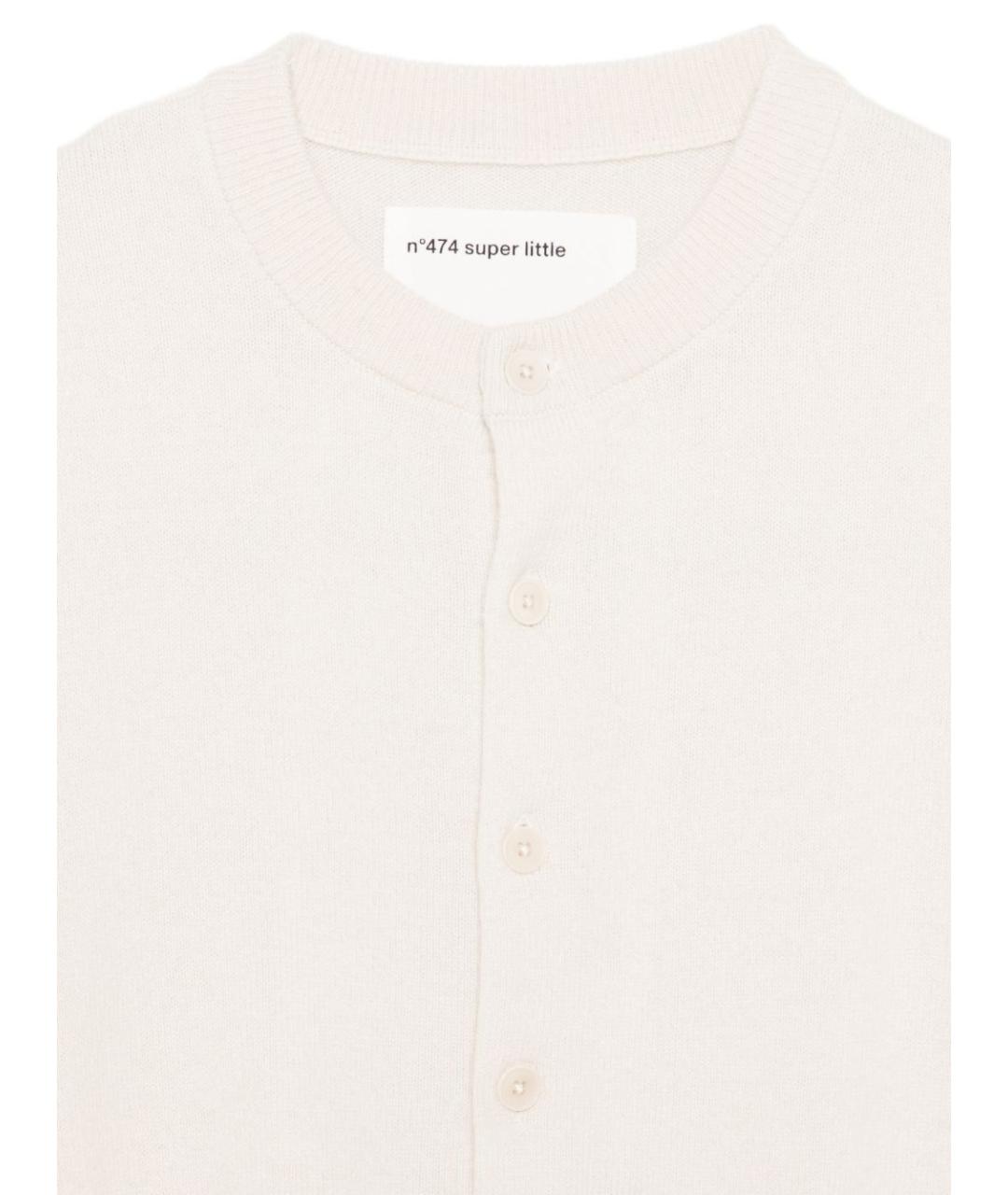 EXTREME CASHMERE Белый кашемировый кардиган, фото 3