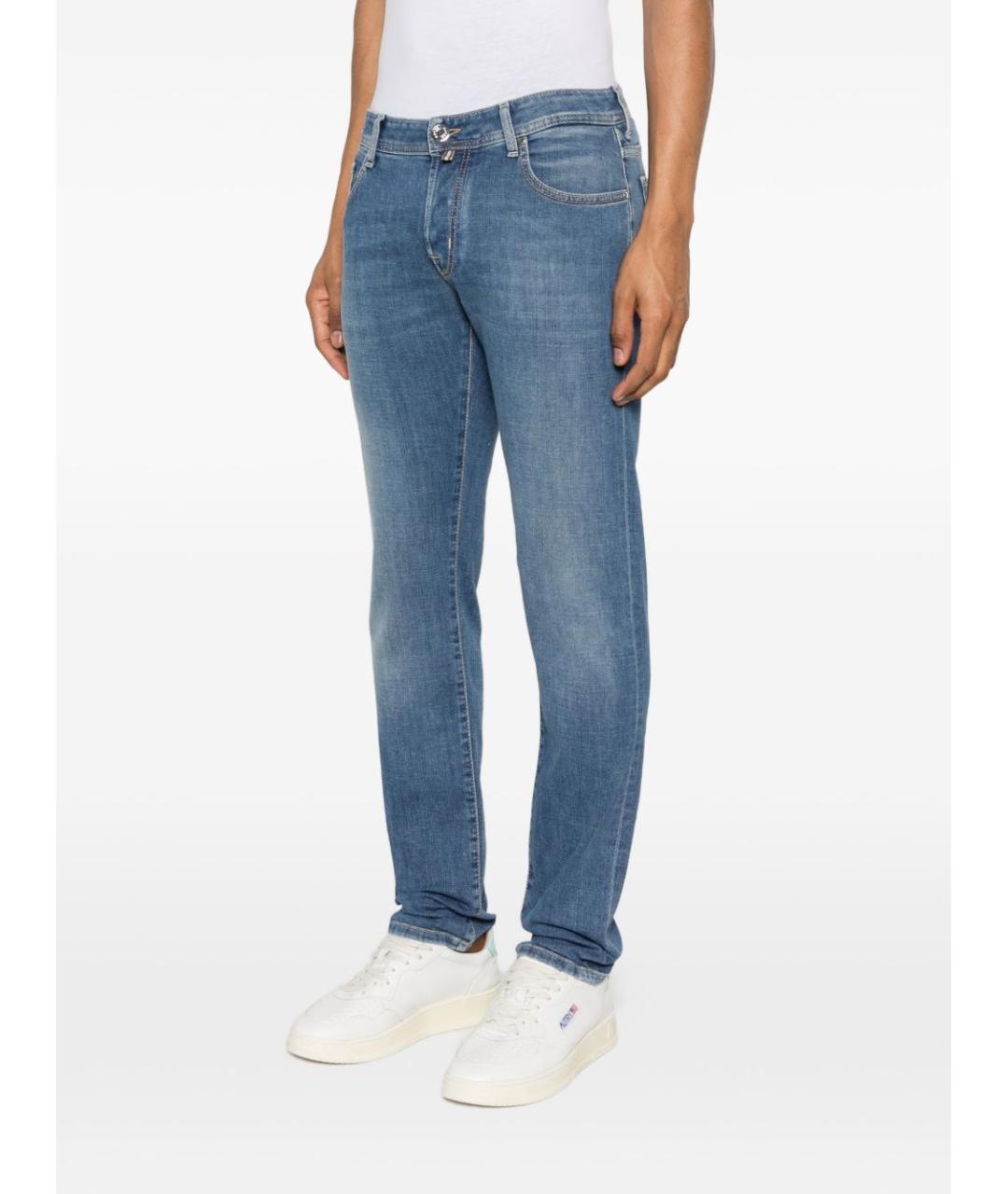 JACOB COHEN Синие прямые джинсы, фото 4