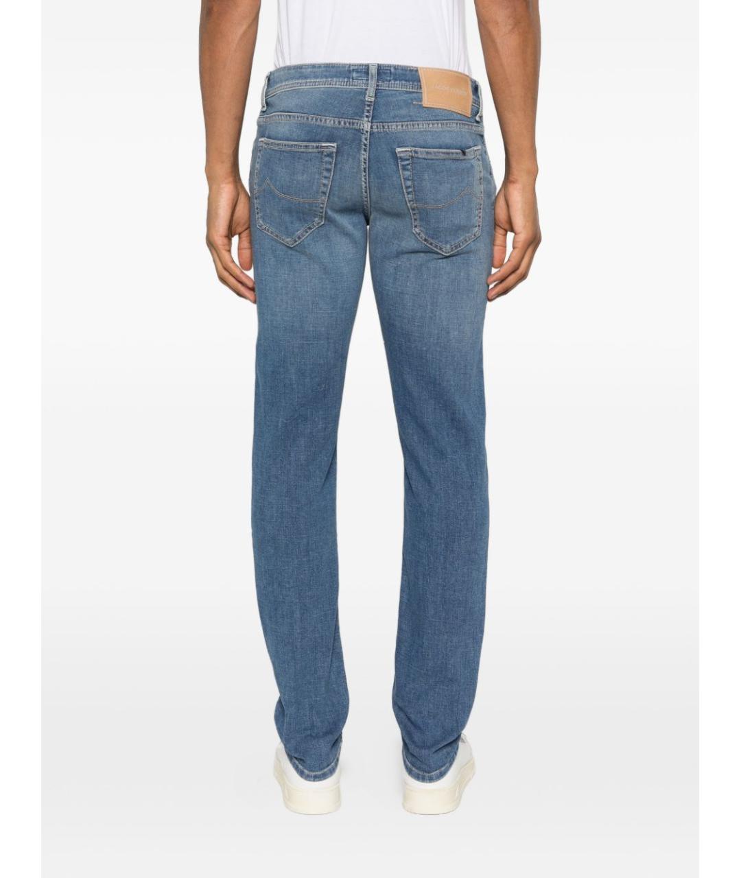 JACOB COHEN Синие прямые джинсы, фото 5