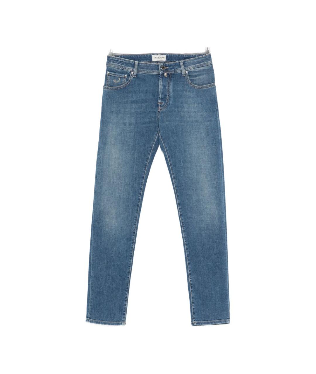 JACOB COHEN Синие прямые джинсы, фото 1