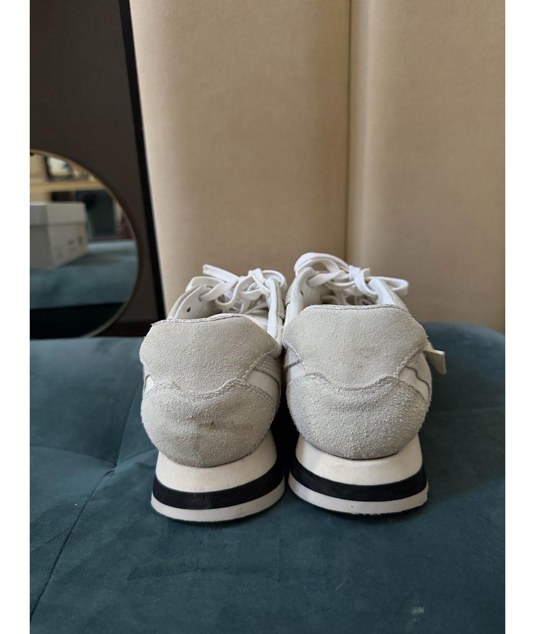 OFF-WHITE Бежевые текстильные кроссовки, фото 4