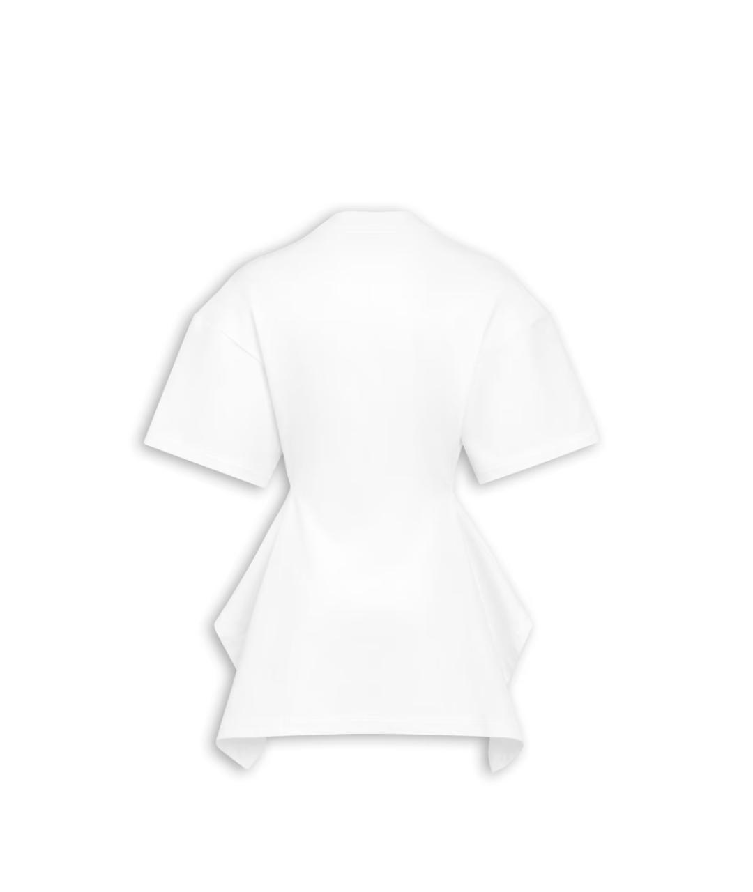 ALAIA Белая хлопковая футболка, фото 2