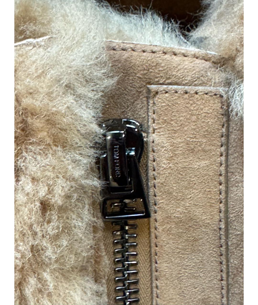 TOM FORD Бежевая дубленка, фото 4
