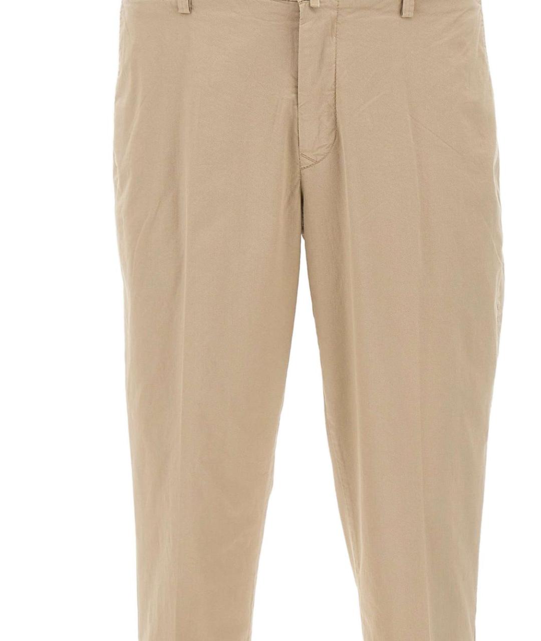 PEUTEREY Бежевые хлопковые повседневные брюки, фото 5