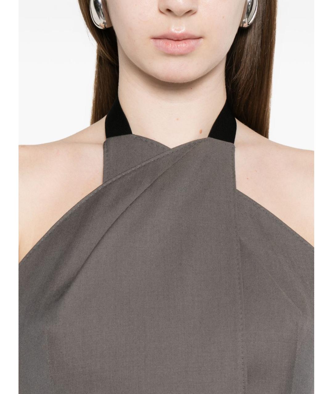 MAX MARA Серая шерстяная жилетка, фото 4