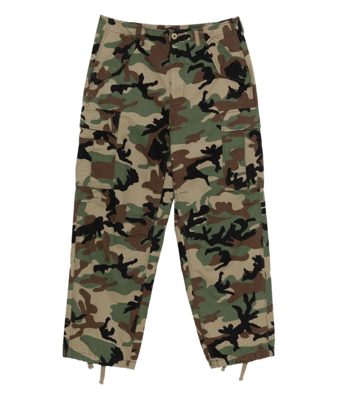 STUSSY Мульти хлопковые повседневные брюки, фото 1