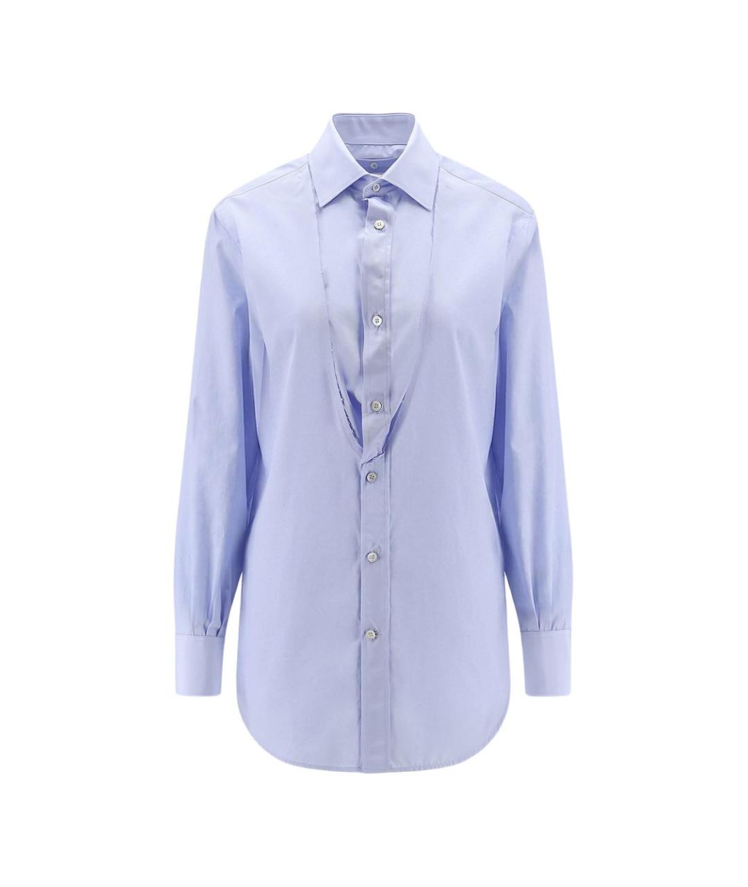 MAISON MARGIELA Голубая хлопковая рубашка, фото 1