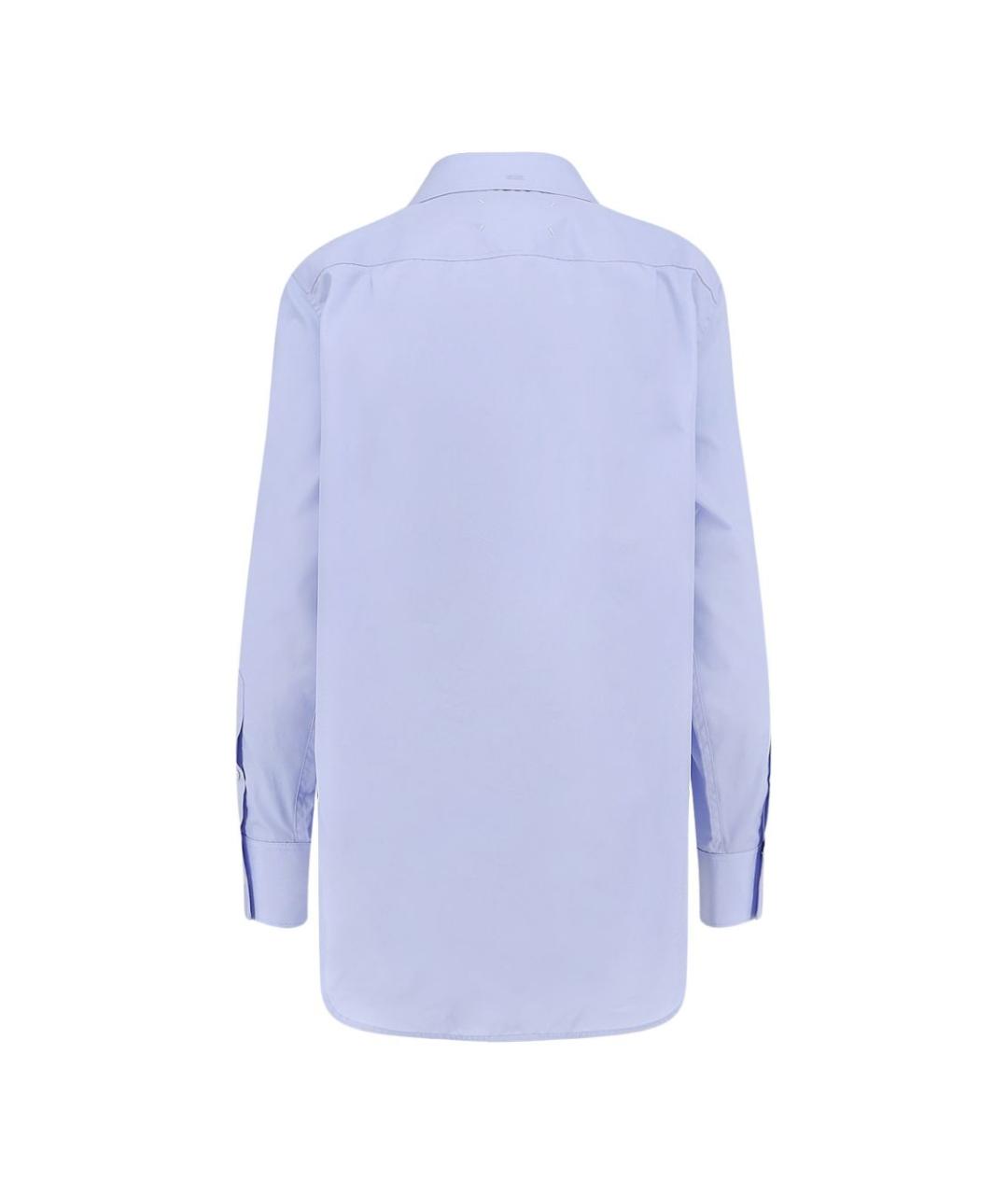 MAISON MARGIELA Голубая хлопковая рубашка, фото 3