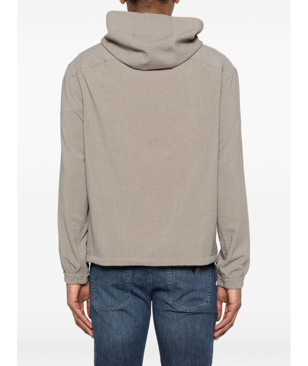 EMPORIO ARMANI Бежевая полиэстеровая куртка, фото 5