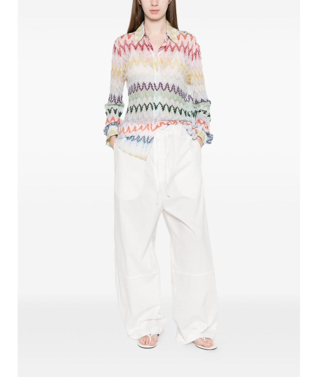 MISSONI Белая вискозная рубашка, фото 4